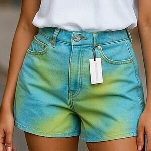 WeWoreWhat Flare Bell Shorts Size 25  Tie Dye NWT